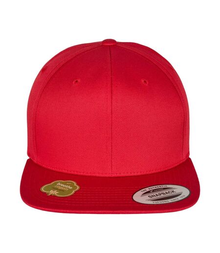 Flexfit by  unisex organic cotton snapback cap red Yupoong