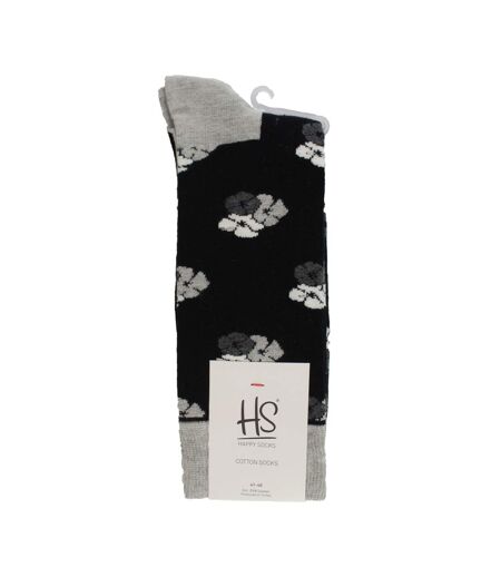 1 Pair Floral Mens Dress Socks | Classic Flower Socks