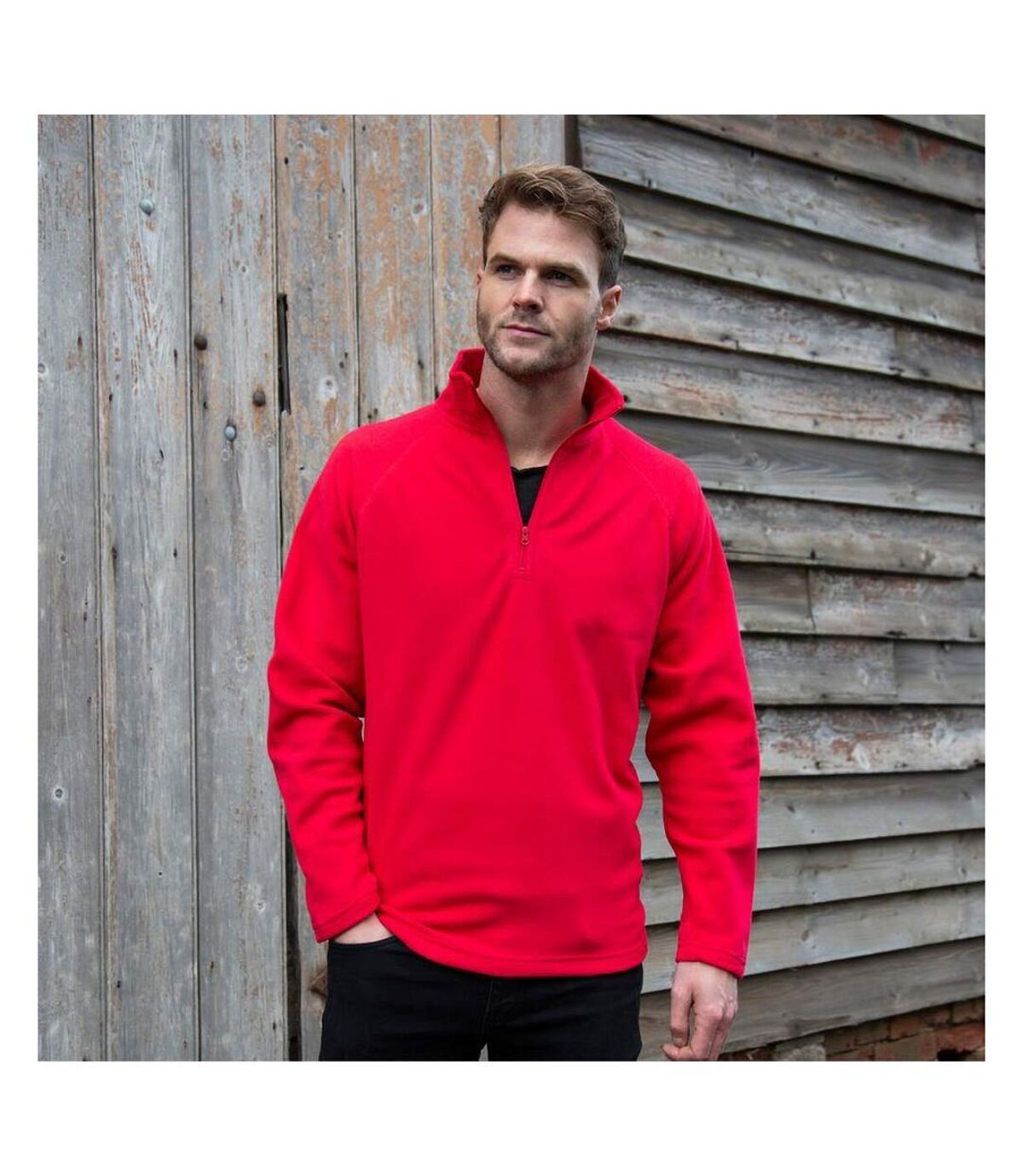 Result Mens Core Micron Anti-Pill Fleece Top (Red)