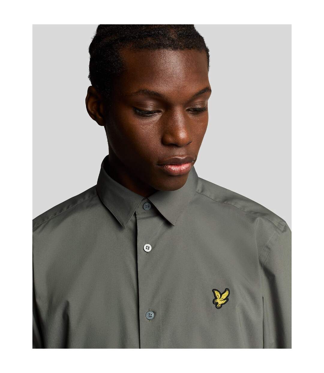 Chemise Manches Longues Homme Gris Lyle & Scott-4
