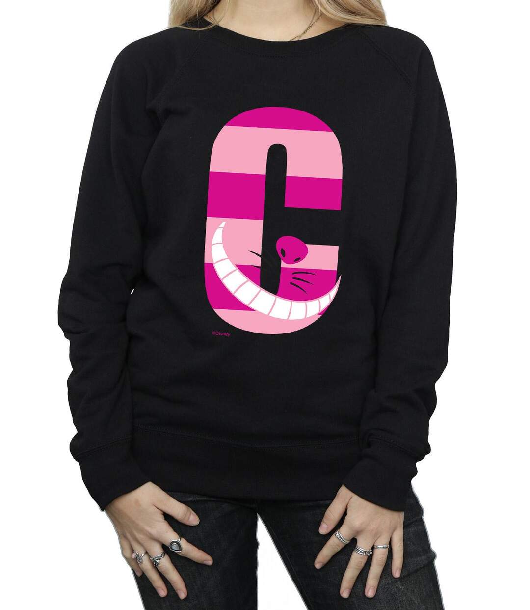 Disney - Sweat ALPHABET A IS FOR ALICE - Femme (Noir) - UTBI5568-3