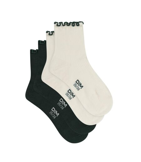 Lot de 2 paires de chaussettes coton Modal