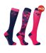 Chaussettes dynaforce femme framboise / bleu marine HyFASHION