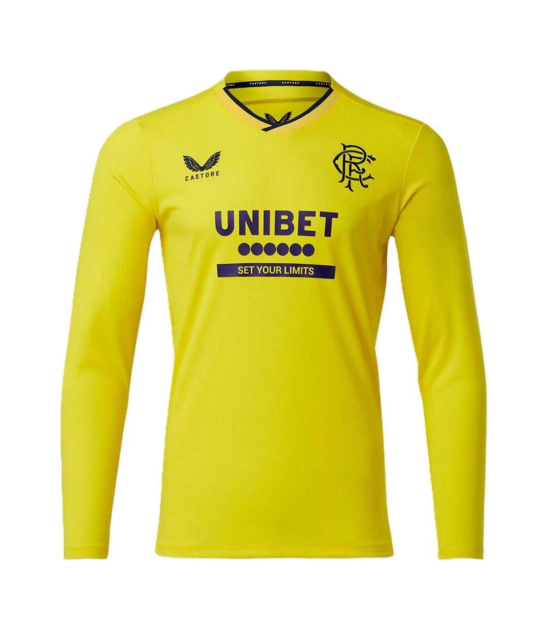 Mens Rangers Fc Long-sleeved Goalkeeper Jersey Yellow Castore-1