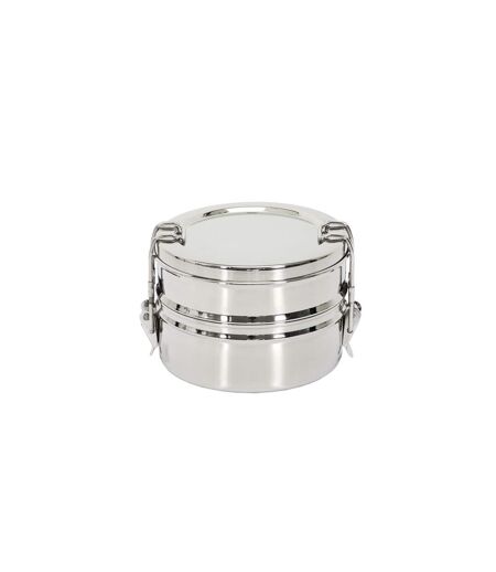 Lunch Box Ronde 2 Niveaux 80cl Inox
