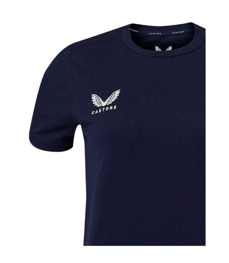 T-shirt Motif/style Logo Femme Bleu Violacé Castore