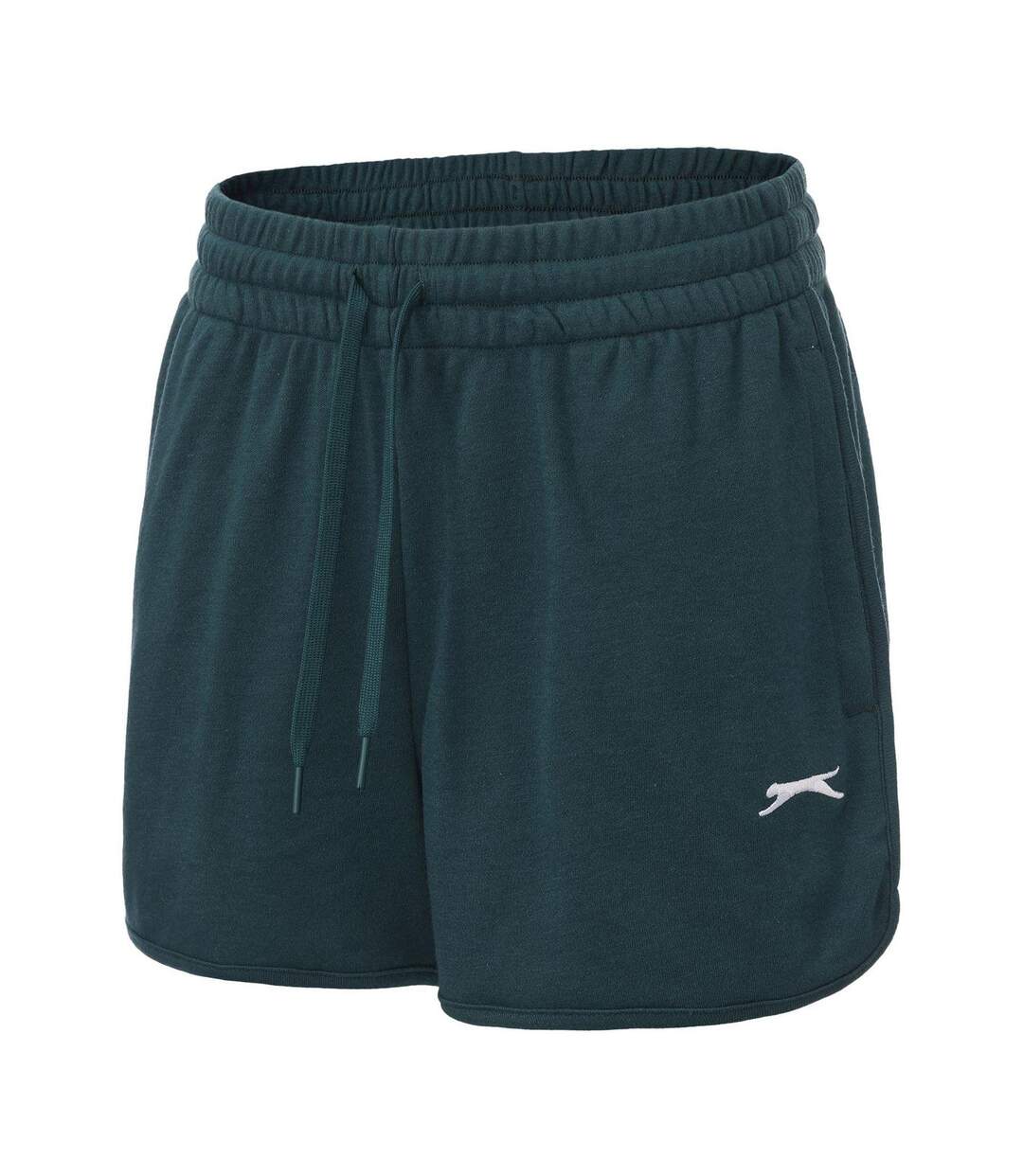 Womens/ladies Lightweight Shorts Forest Green Slazenger-3