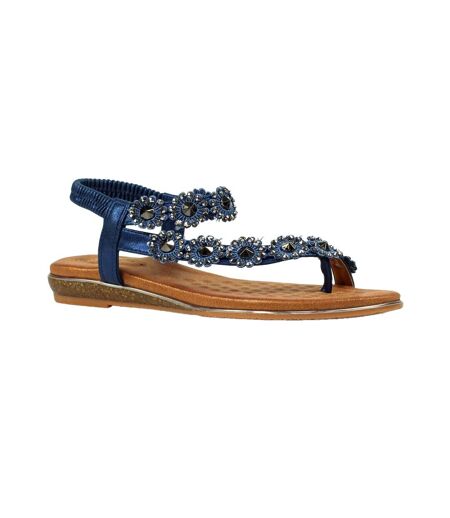 Sandales charlotte femme bleu marine Lunar