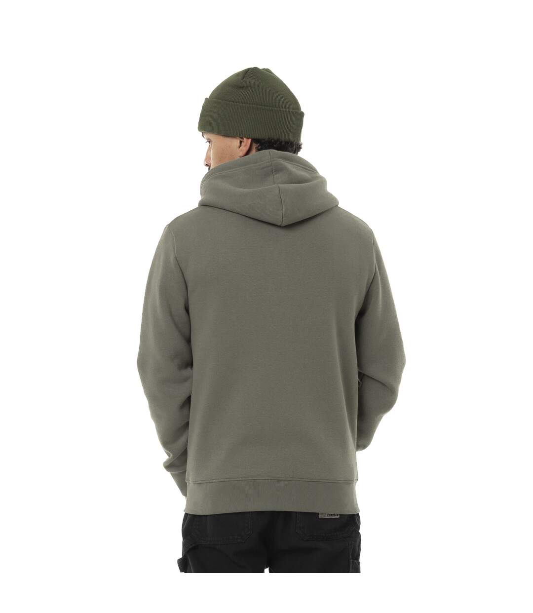 Sweat zippé homme à capuche en molleton avec print devant Vondutch-2