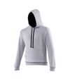 Awdis - Sweatshirt VARSITY - Homme (Gris chiné/ Bleu marine) - UTRW165