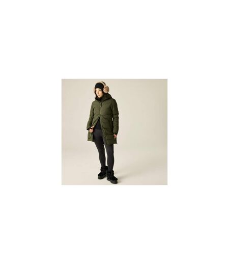 Womens/ladies Slim Padded Jacket Dark Khaki Regatta