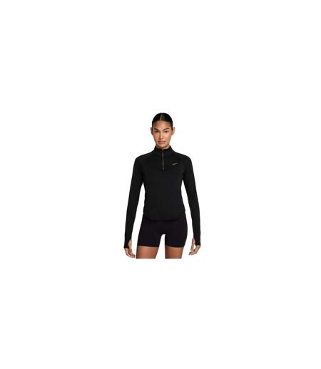 Haut Manches Longues Course À Pied Motif/style Swoosh Femme Noir Nike