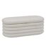 Banc coffre en bouclette GIULIA - Blanc-1