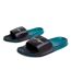 Unisex adult speckle fade sliders blue/black/white Hype