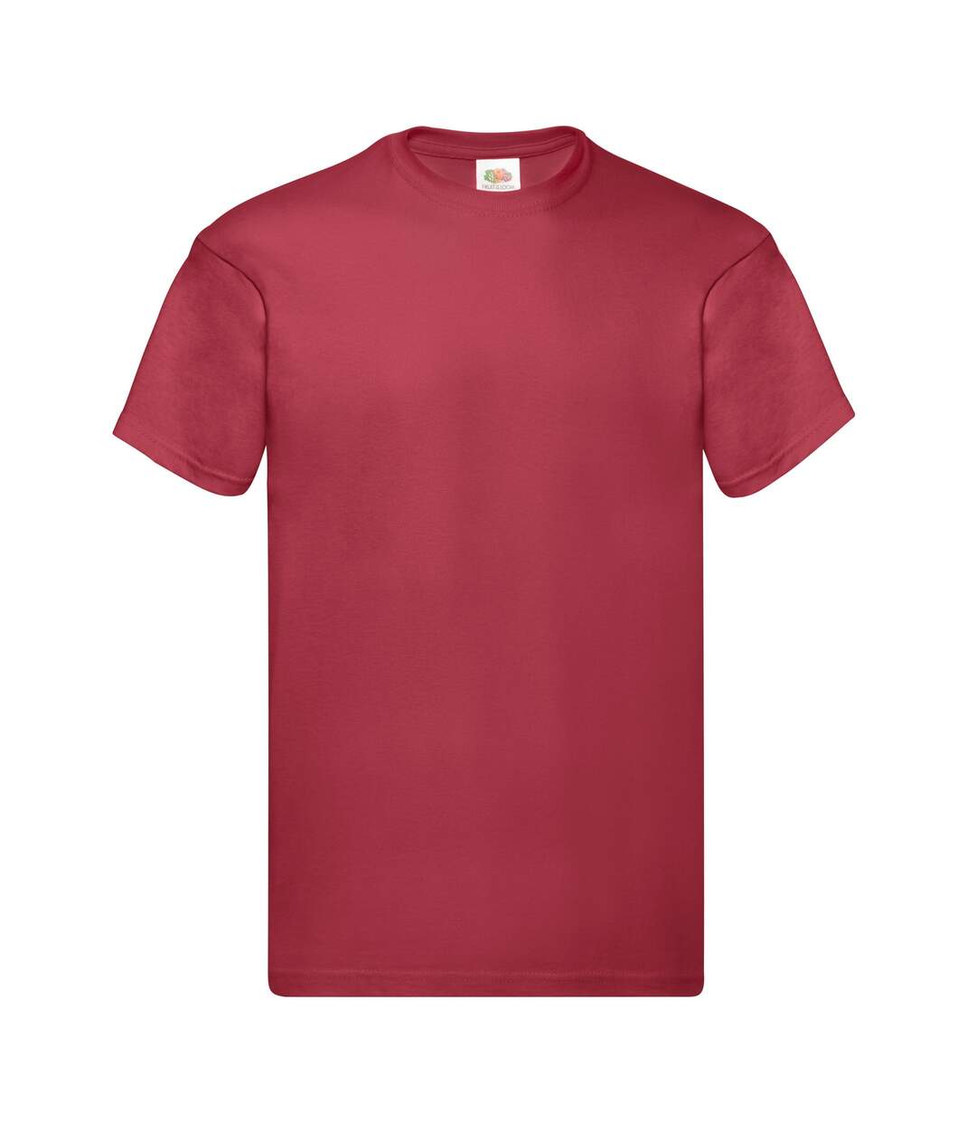 T-shirt Original Homme Rouge Orangé Fruit Of The Loom-1