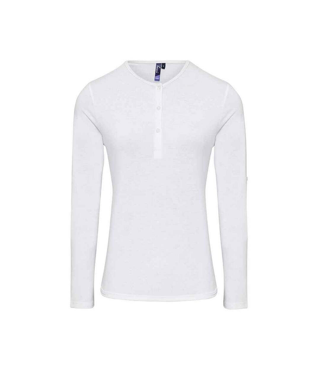 T-shirt Long John Femme Blanc Premier-1