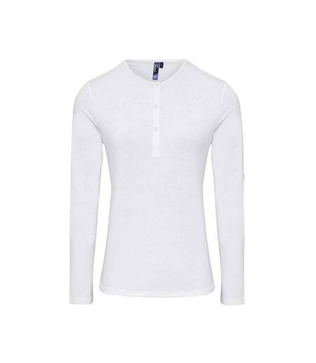 T-shirt Long John Femme Blanc Premier