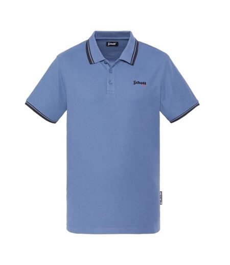 Polo bleu homme schott pswill2 - 3xl