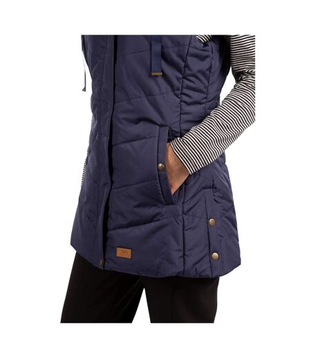 Womens/ladies Juniper Padded Gilet Navy Trespass
