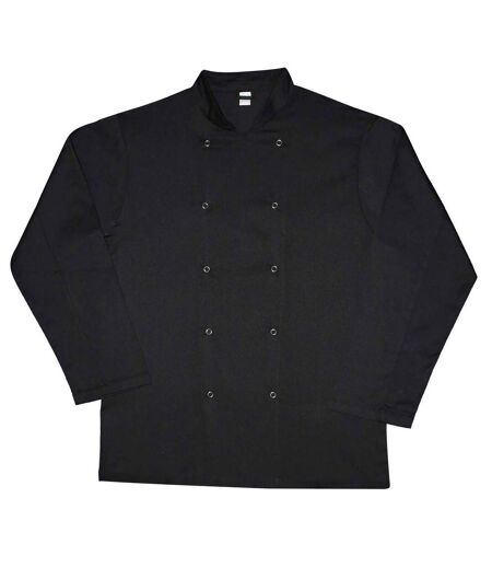 Veste de cuisinier budget adulte noir Dennys