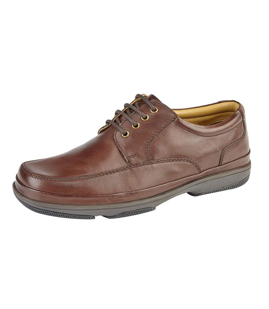 Chaussures large deluxe homme marron Roamers