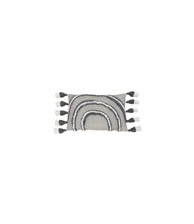 Furn Rainbow Tufted Tassel Throw Pillow Cover (Gray) (One Size) - UTRV2486