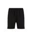 Finden & Hales Mens Knitted Pocket Shorts (Black/White)