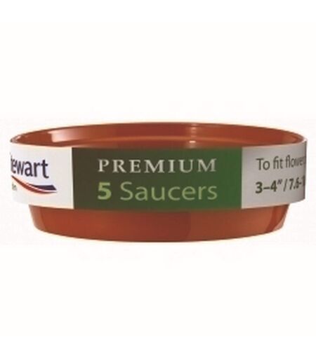 Stewart Plant Saucer (Pack of 5) (Red) (3in - 4in) - UTST7852