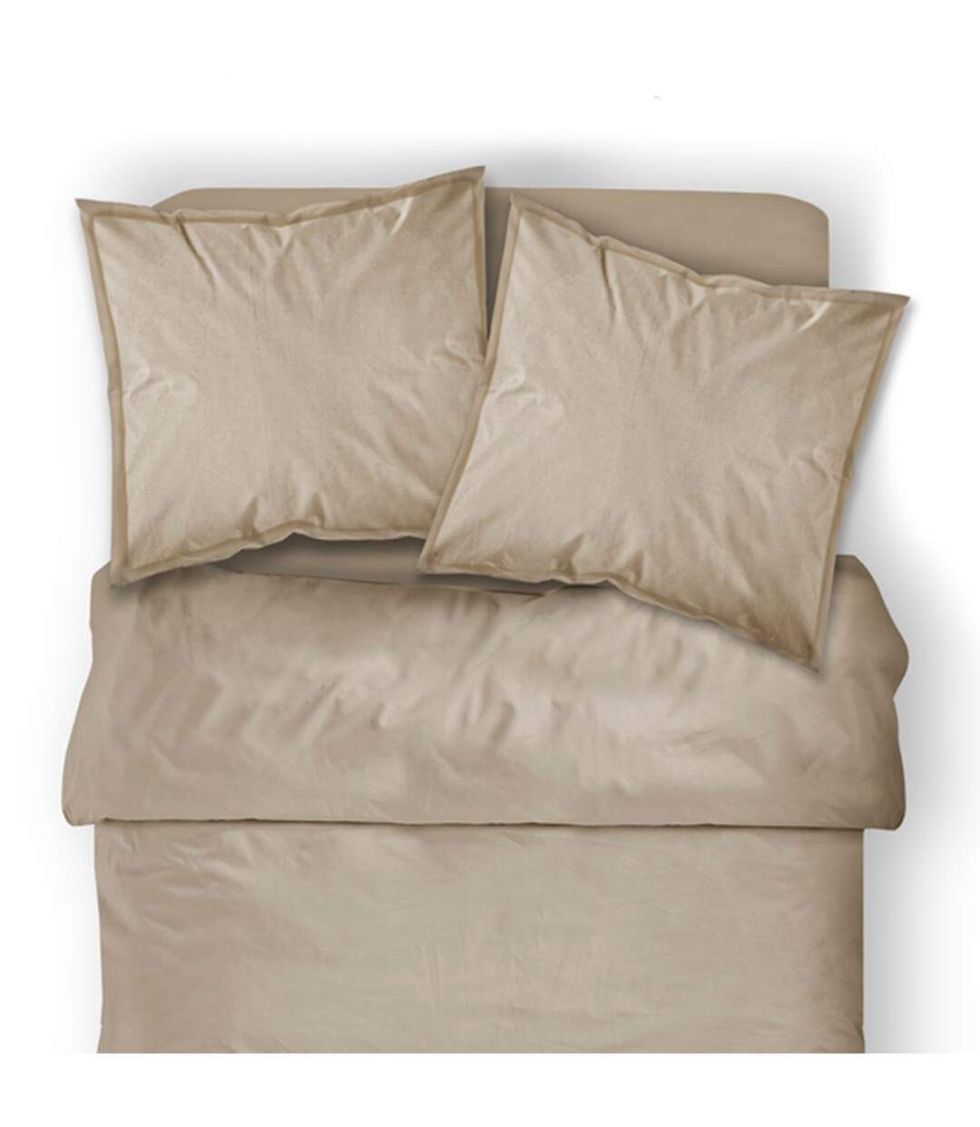 Housse de couette Mastic - 100% coton 57 fils - 240 x 260 cm - Taupe