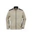 Veste Polaire Strong Homme Gris Beige Chiné Noir James And Nicholson-1
