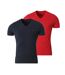 x2 t-shirt noir/rouge homme kaporal gift-1