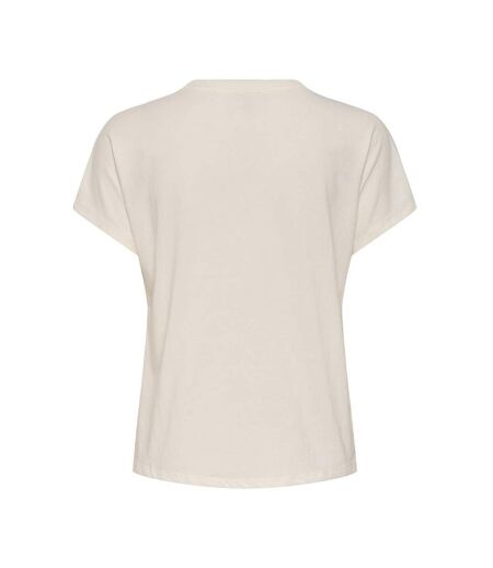 T-Shirt beige femme jdy ilse pocket