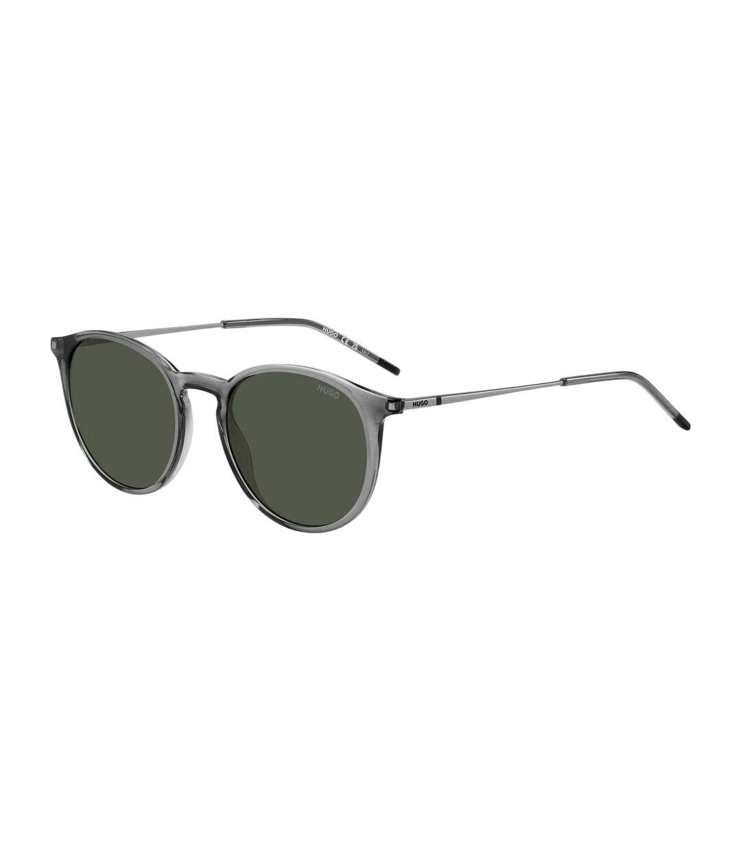 Mens Round Sunglasses One Size Ruthenium Hugo-4