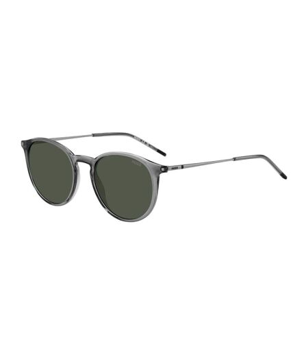 Mens Round Sunglasses One Size Ruthenium Hugo