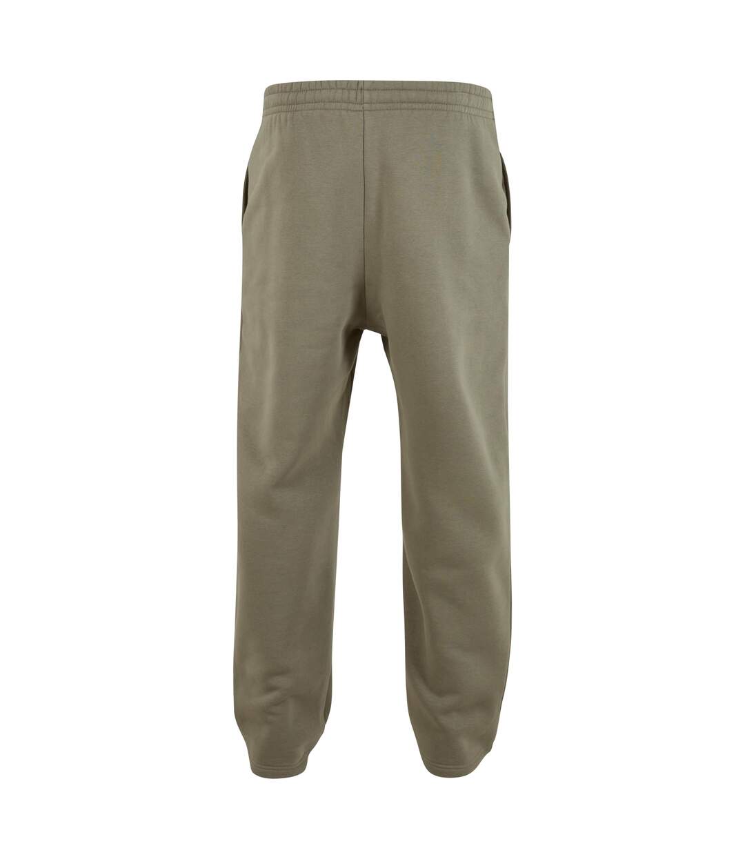 Unisex Adult Fluffy Jogging Bottoms Pale Olive Build Your Brand-2