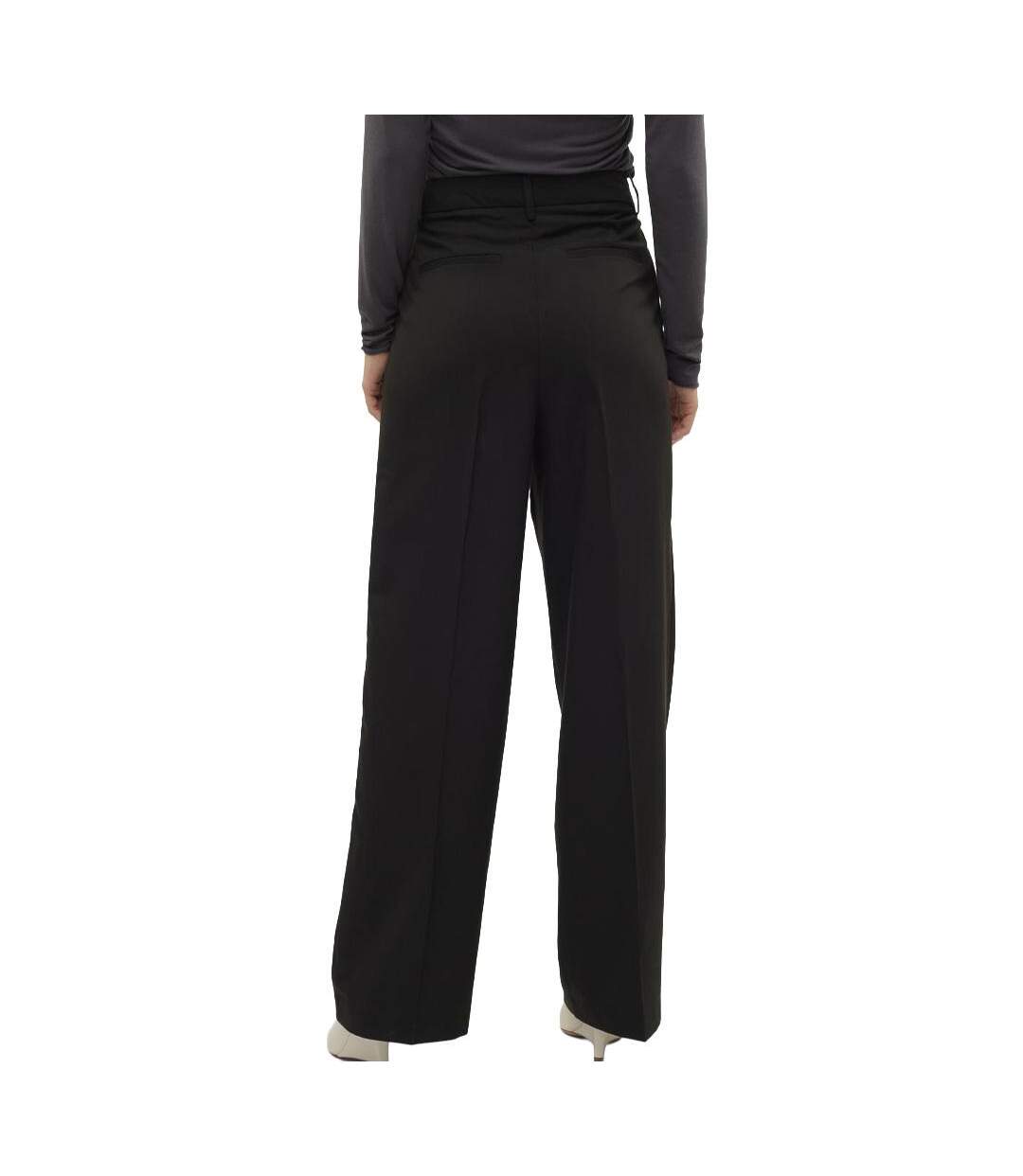 Pantalon fluide noir femme vero moda nila-2