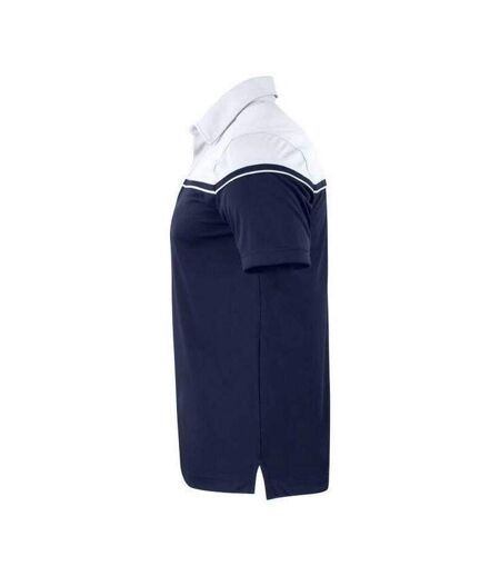 Polo Motif/style Blocs De Couleurs Seabeck Homme Bleu Marine Foncé Blanc Cutter & Buck