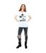 Disney T-shirt boyfriend en coton à lacets Mickey Mouse Femme/Ladies (Blanc) - UTBI36090-4