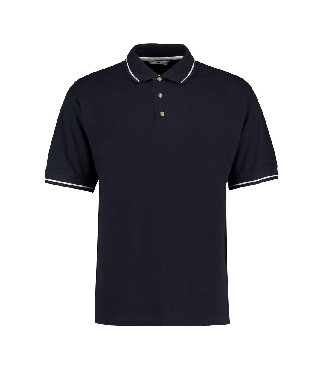 Mens st mellion classic polo shirt navy/white Kustom Kit