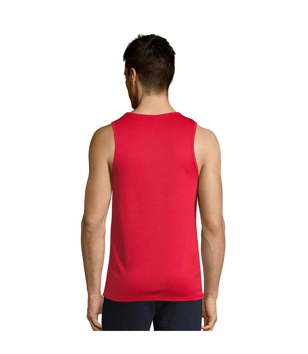 Débardeur Sporty Homme Rouge SOLS-3