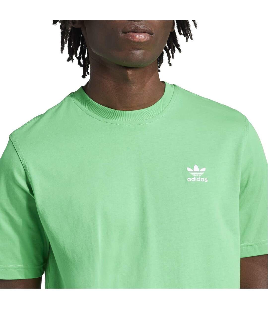 Mens Trefoil Jersey T-shirt Green Adidas-4