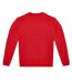 Unisex Adult Id.222 Crew Neck Sweatshirt Red B&C-2