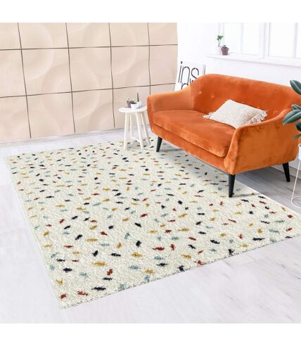 Tapis longs poils shaggy tissé motif berbère COOLSHAG