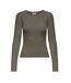 T-Shirt manches longues kaki femme jdy vaya-1