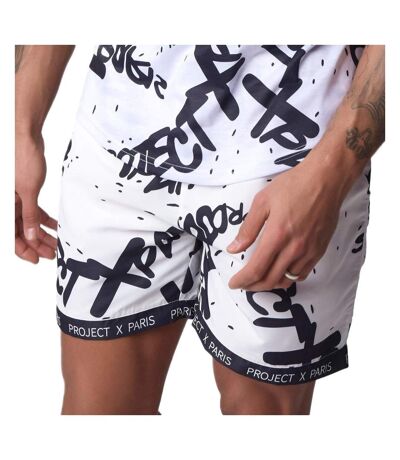 Short De Bain Blanc Homme Project X Paris  Short All Overt - M