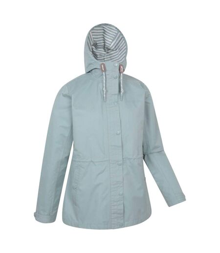 Womens/ladies coast waterproof jacket light teal Mountain Warehouse