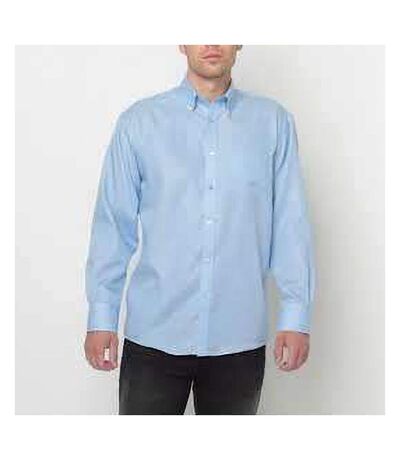 Collection Mens Long Sleeve Ultimate Non-iron Shirt Bright Sky Russell