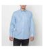 Russell Collection Mens Long Sleeve Ultimate Non-Iron Shirt (Bright Sky) - UTBC1035
