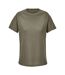 Womens/ladies Performance Ripstop T-shirt Army SOLS-1