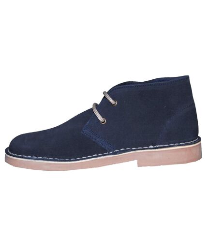 Roamers Womens/Ladies Real Suede Round Toe Unlined Desert Boots (Navy) - UTDF230